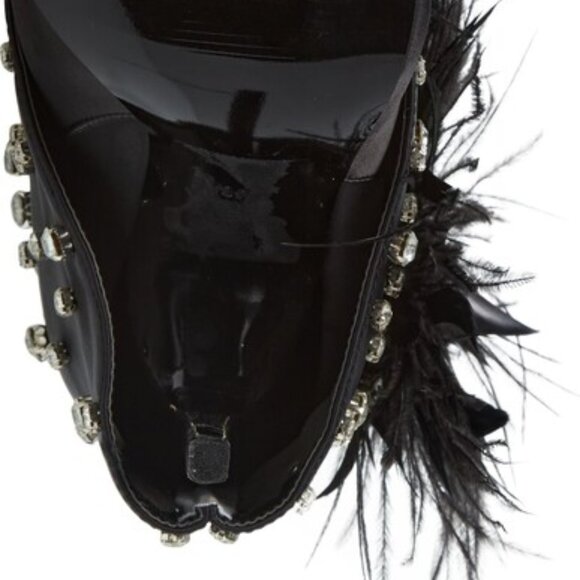 NEW AZALEA WANG Blaise Rhinestone Stiletto Booties black for women 264tn - Picture 9 of 14